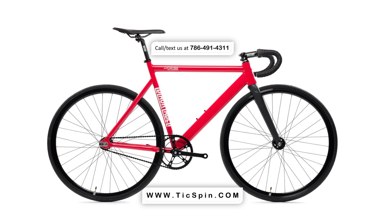 Black and 2024 red fixie