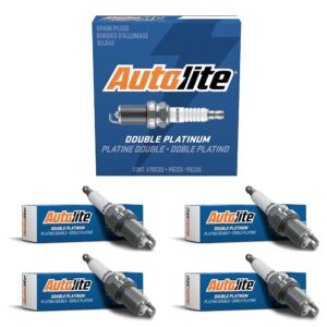 Autolite APP104 Double Platinum Automotive Replacement Spark Plugs (4 Pack)