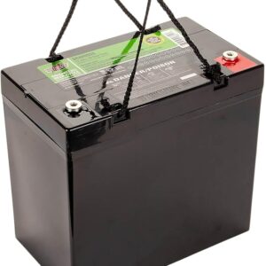 Interstate Batteries 12V 55Ah Deep Cycle Mobility Battery Group 22NF VRLA SLA AGM (Insert Terminal) Rechargeable Replacement for Wheelchairs, Scooters, ATVs, Solar Power (DCM0055)