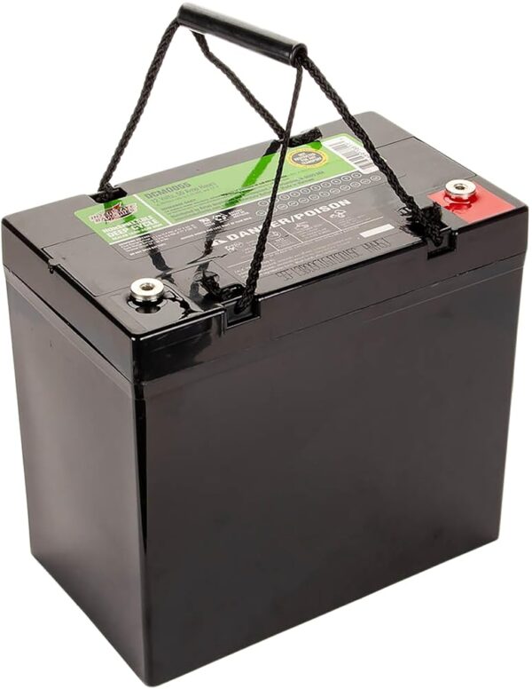 Interstate Batteries 12V 55Ah Deep Cycle Mobility Battery Group 22NF VRLA SLA AGM (Insert Terminal) Rechargeable Replacement for Wheelchairs, Scooters, ATVs, Solar Power (DCM0055)