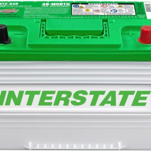 Interstate Batteries Automotive Battery 12V 63Ah (Group 34R) 800CCA SLI Pure Lead AGM Automobile Replacement Battery for Cars, Jeeps, SUVs, Trucks, Vans (MTZ-34R)