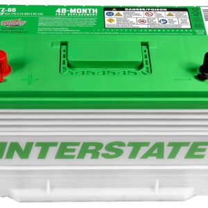 Interstate Batteries Automotive Battery 12V 65Ah 770CCA (MTZ-65) Automobile SLI AGM Starting Replacement Battery (Group Size 65) Cars, SUVs, Sedans, Trucks