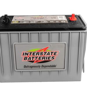 Interstate Batteries Heavy Duty Marine Deep Cycle Battery 12V 100Ah 925CCA (31-AGM7) Pure Matrix Power Commercial AGM Cranking Replacement (Group Size 31) GEM Cars, Yachts,...