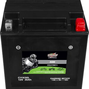 Interstate Batteries YIX30L-BS 12V 30Ah Powersports Battery 385CCA High-Performance AGM Rechargeable Replacement for Harley, Polaris, BMW Motorcycles, ATVs, UTVs, Snowmobiles...