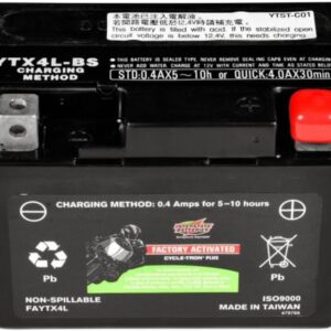 Interstate Batteries YTX4L 12V 3Ah Powersports Battery 50CCA Factory Activated SLA AGM Rechargeable Replacement Battery for BRP, Honda, KTM Motorcycles, Scooters, ATVs (FAYTX4L)