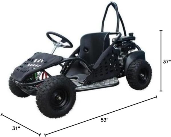 TAO GK80 79cc Go Kart Black - Image 3