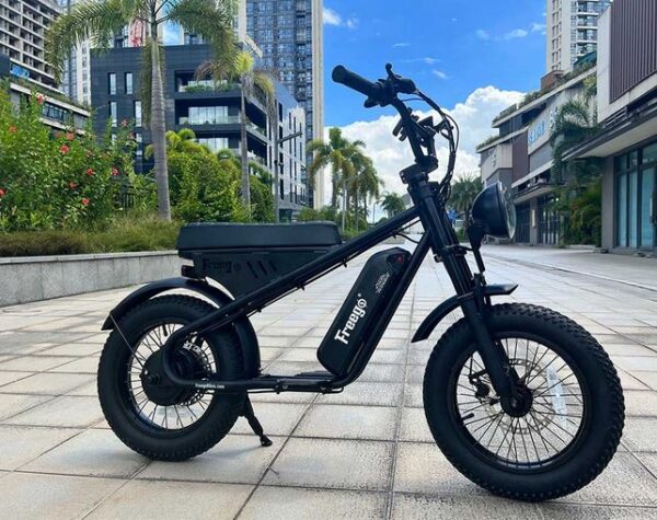 Freego Mini Fat Tire Electric Motorcycle（Black） - Image 5