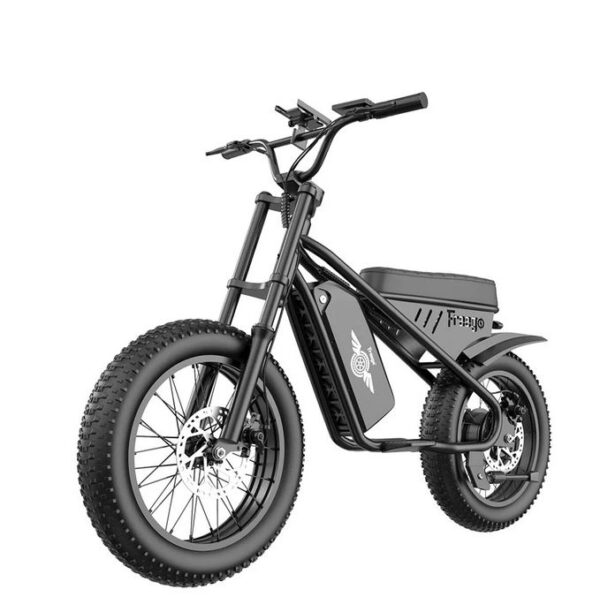 Freego Mini Fat Tire Electric Motorcycle（Black） - Image 6