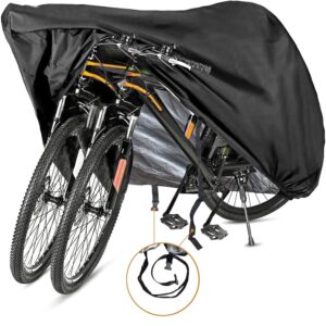 Bike Cover for 1, 2 or 3 Bikes - Outdoor Waterproof Bicycle Covers - 420D Heavy Duty Ripstop Material Offers Constant Protection for All Types of Bicycles All Through The 4 Seasons