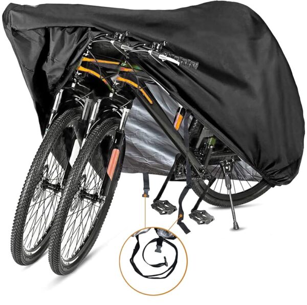 Bike Cover for 1, 2 or 3 Bikes - Outdoor Waterproof Bicycle Covers - 420D Heavy Duty Ripstop Material Offers Constant Protection for All Types of Bicycles All Through The 4 Seasons