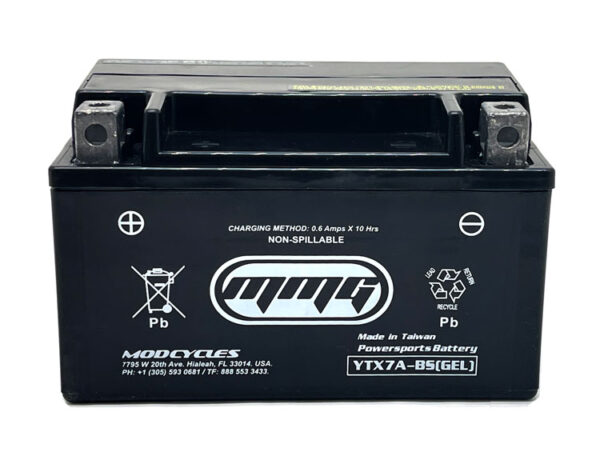 *MB* Battery YTX7A-BS (Factory Sealed, Activated) **GEL CELL** - Image 3