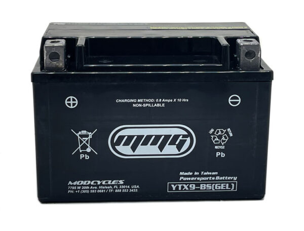 Battery YTX9-BS (Factory Sealed, Activated) **GEL CELL** - Image 3