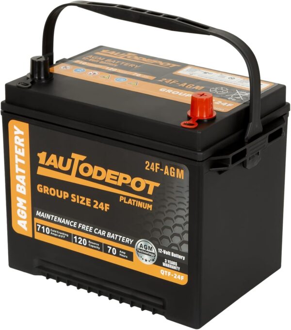 BCI Group 47 Car Battery, 12V 60Ah Size H5 Automotive Battery Premium Maintenance Free AGM Batteries, 680CCA, 100RC - Image 2