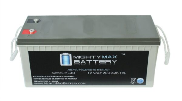Sealed Lead-Acid - AGM-type, 12V, 200 Amps Internal Thread Battery - Image 4