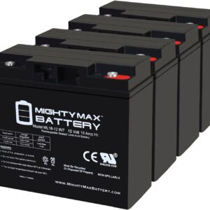 Mighty Max Battery 12V 18AH SLA INT Replacement Battery for Baoshi 6-DZM-20 6DZM20-4 Pack