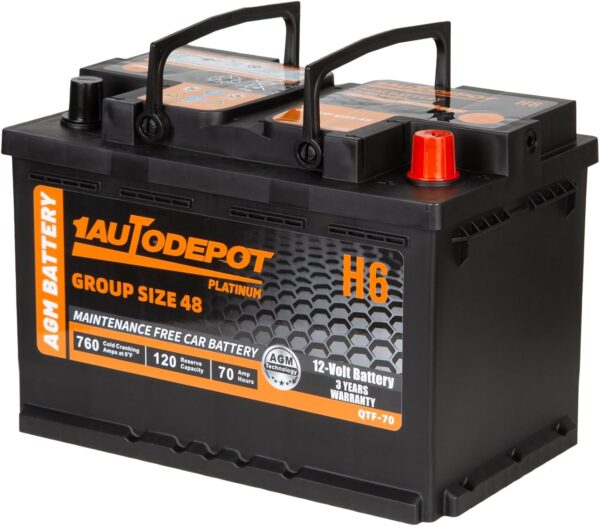 BCI Group 47 Car Battery, 12V 60Ah Size H5 Automotive Battery Premium Maintenance Free AGM Batteries, 680CCA, 100RC - Image 7