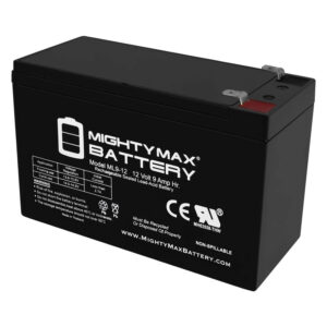 ML9-12 - 12 Volt 9 AH, F2 Terminal, Rechargeable SLA AGM Battery