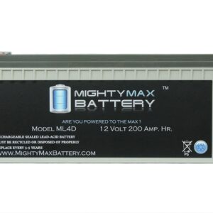 Sealed Lead-Acid - AGM-type, 12V, 200 Amps Internal Thread Battery