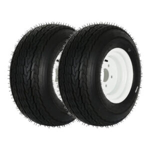20.5x8-10 Bias Trailer Tire with 10" Wheel - 5 on 4-1/2" - Load Range E (2-PACK)