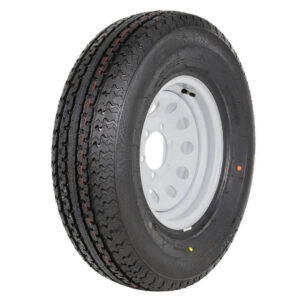 ST225/75R15 Radial Trailer Tire, 225 75R15 Tire with Rim, 10-Ply Load Range E (1-Pack)