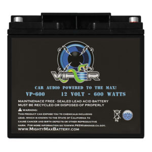 Viper by Mighty Max Battery VP-600 - 12 Volt 18 AH, 600 Watt Car Audio High Current Power Cell Battery