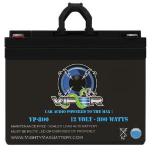 Viper by Mighty Max Battery VP-800 - 12 Volt 35 AH, Internal (INT) Terminal, 800 Watt Car Audio High Current Power Cell Battery