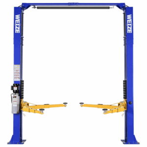 WEIZE 10000lbs 2 Post Car Lift with Double Point Release, 2 Post Overhead Auto Truck Tractor Lift for Repair Store