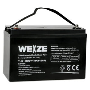 WEIZE 12V 100Ah Deep Cycle AGM Battery, Group Size 31 SLA Battery