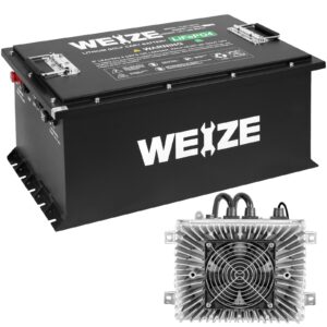 WEIZE Premium 72V 105AH Bluetooth Lithium LiFePO4 Battery for Club Car