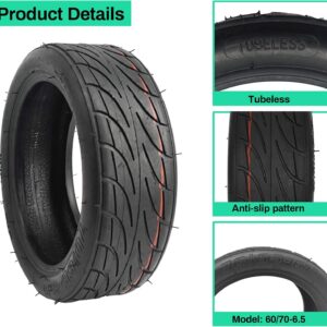 ‎70/65-6.5 Tubeless Tire 70/65-6.5 Tire for Electric Scooter Replacement 70/65-6.5 Tire