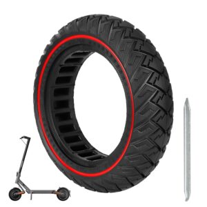 ulip 250 x 64 Scooter Solid Tire 10 Inch Wheels Replacement Accessories Suitable for Xiaomi 4 Ultra Navee S65 S65C Scooter red (1PCS)