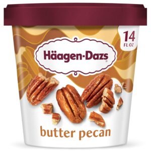 Haagen-Dazs, Butter Pecan Ice Cream, 14 oz (Frozen)