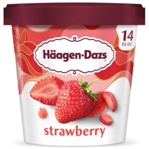 Haagen-Dazs Strawberry Ice Cream, 14 fl oz (Frozen)