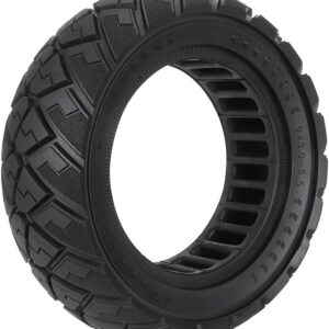 11Inch Scooter Rubber Tires, 90/65-6.5 Anti-Slip Off-Road Solid Tire, for Zero 11X Electric Scooter, Wear-Resistant Rubber Replacement Wheel with Good Grip and Off-Road Performance