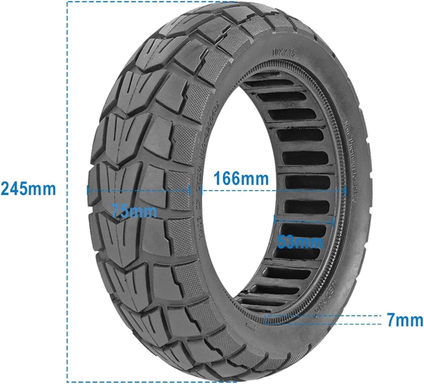 10 Inch 10x2.75 Solid Tire 85/65-6.5 Compatible with Speedway 5 Dualtron 3 Electric Scooter Non-Pneumatic Tyre Compatible with Kugoo G-Booster G2 Pro. - Image 5