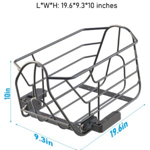 Removable Cargo Basket for Electric Scooters(NO Screws)