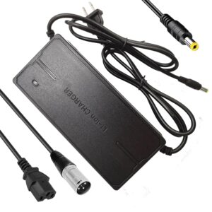 84V 3A 3-Pin XLR Charger (3 Plugs Universal) for Scooters and More 72V(20S) 12AH 20AH 30AH Lithium Battery - 3 Plugs Universal DC/XLR or Cannon/IEC Plug