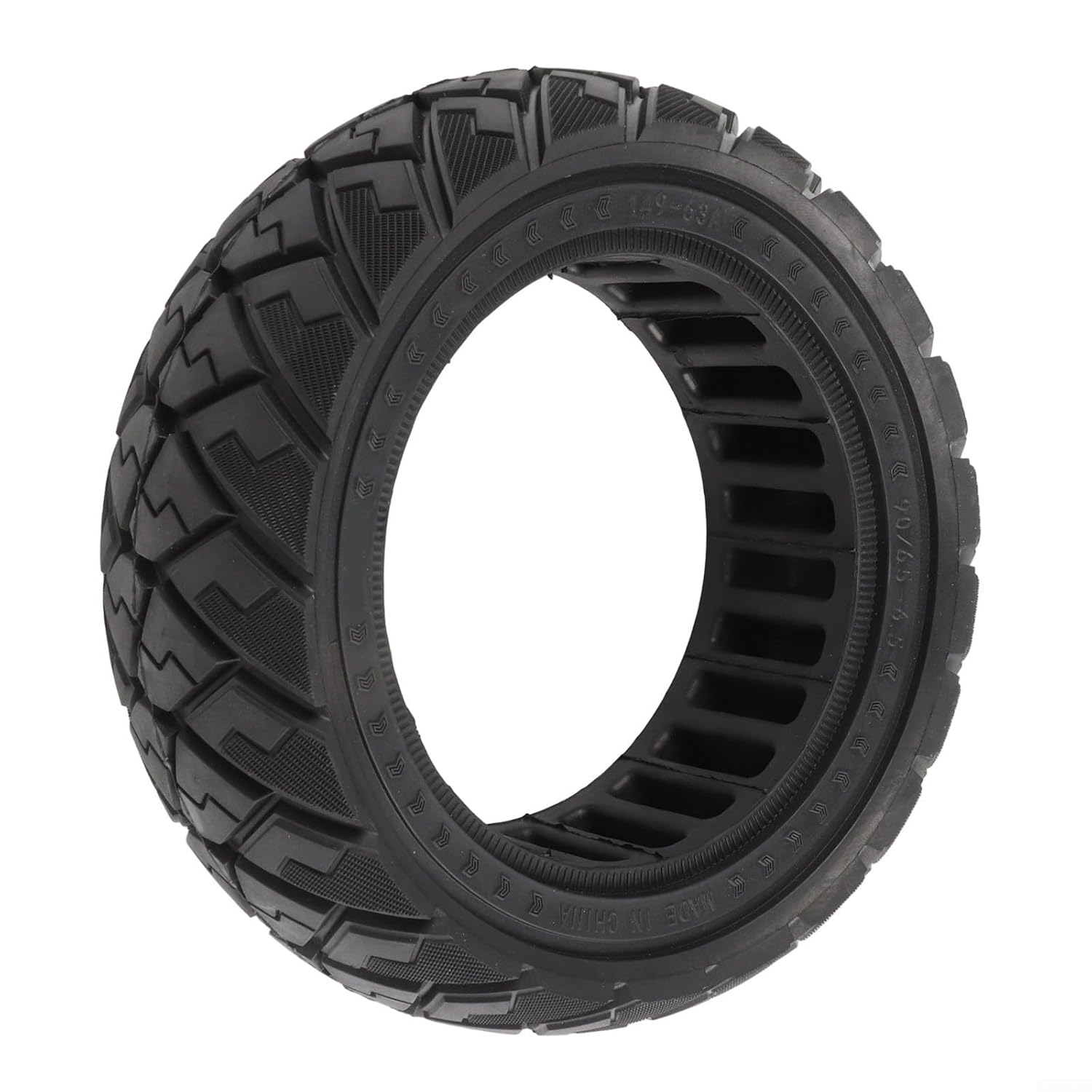11Inch Scooter Rubber Tires, 90/65-6.5, Anti-Slip Off-Road, Solid Tire, for Zero 11X Electric Scooter, Wear-Resistant, Rubber, Replacement Wheel