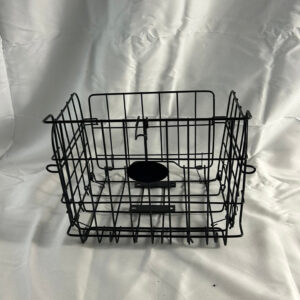 Foot Pedal Rear Seat Steel Folding Vegetable Basket Storage Bin