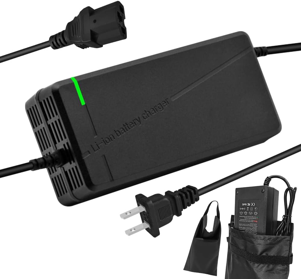 67.2V5A Charger IEC Plug for 60V Lithium Battery Such as Car Truck Lawn Mower Boat Marine Batteries (IEC Plug)