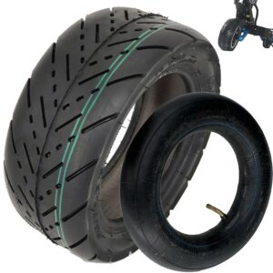 90/65-6.5 Electric Scooter Tire with Inner Tube & 90° Valve -11 scooter tires Fat Tire Compatible with Dualtron Kaabo Zero 90/65-6.5 scooter tire (90/65-6.5 Road)