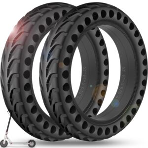 BANGTING 2PCS Upgrade 50/75-6.1 Electric Scooter Solid Tires, 8.5x2.0 Tires Tubeless for Gotrax GXL V2/XR/APEX, 8 1/2 x2 Tire Replacement for Hiboy S2, Xiaomi 3 Lite/3/Pro...