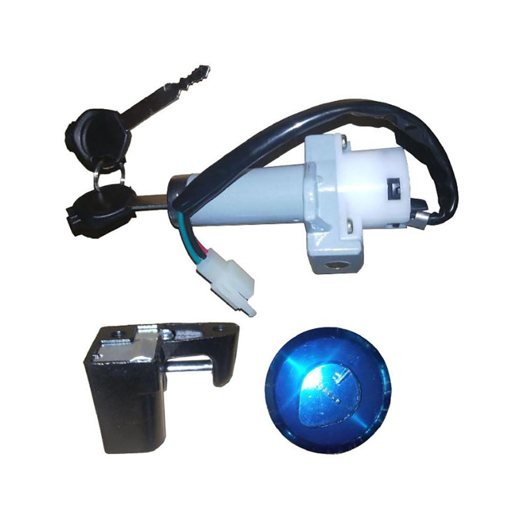 Ignition Key Switch w/ Fuel Cap & Seat Lock (TBR7)