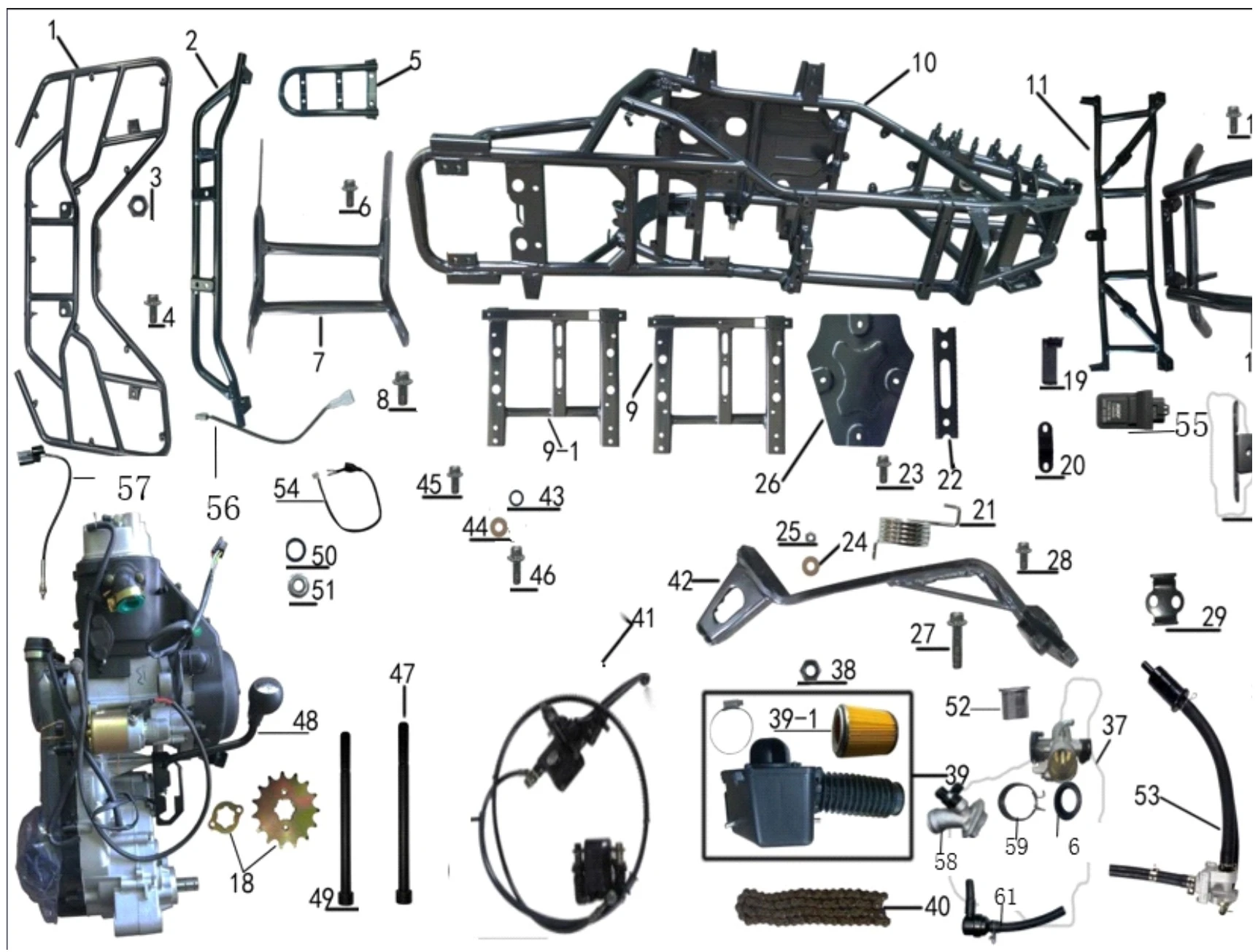 TAO Rack Supporting Bracket- Rear (RAPTOR 200)