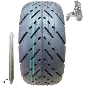 Scooter Tires 90/65-6.5 Tubeless Tire 11" Tubeless Fat Road Tire Scooter Tires 90/65-6.5 Tubeless Tire Mobility Scooter Tires Compatible With Dualtron Zero 11x Kaabo Scooter...