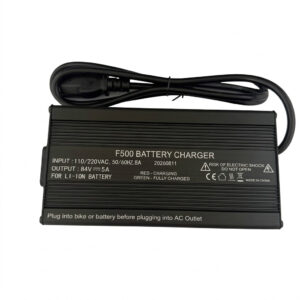 84V 5A Fast Charger for Li-ion E-Bike Batteries (110-220V Input)
