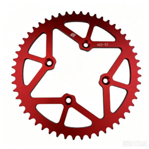 Premium 52T Aluminum Alloy Rear Sprocket for E-Bikes & Motorcycles (420 Chain)