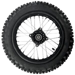 Rear Wheel Kit Rear 80/100-12 Wheel Tire and Rim For Yozma IN10 Dirt Bike
