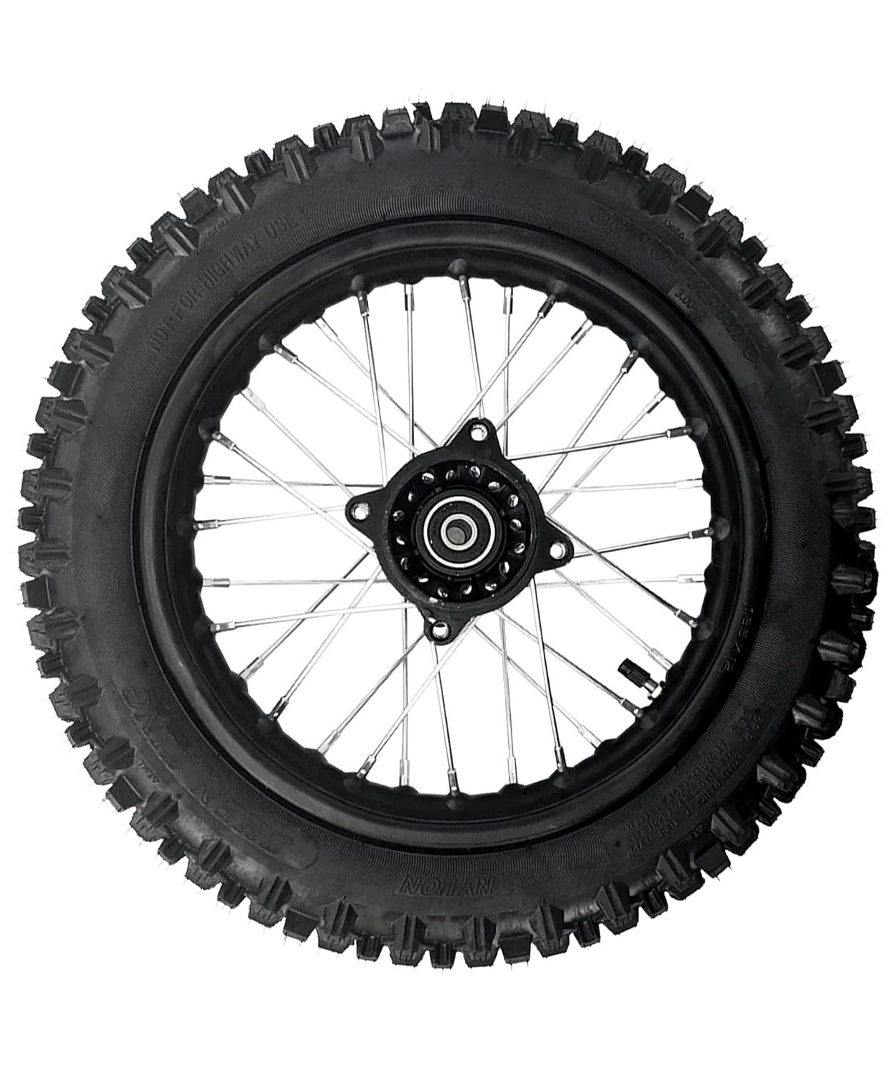 Rear Wheel Kit Rear 80/100-12 Wheel Tire and Rim For Yozma IN10 Dirt Bike